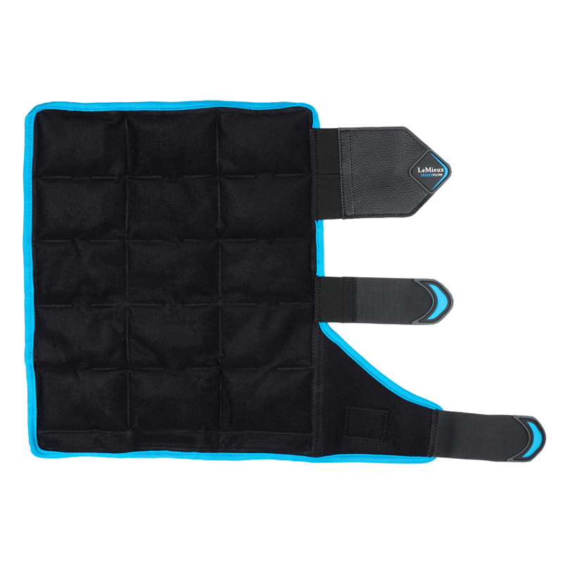 LeMieux Freeze Flow Ice Boots Hind in Black-5